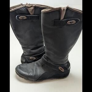 Womens Merrell Haven Autumn Waterproof Side Zip Black Suede Boots J48374 Size 5‎